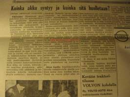Koneviesti 1956 /5-6 -mm. Lanz-Bulldog diesel D 2416, Ferguson-auto, 1956 Jawa-mainos, Moniteräinen moottorisahaTraktorin vetopyörien luistoa poistava huomattava