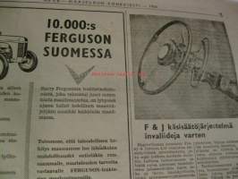 Koneviesti 1956 /5-6 -mm. Lanz-Bulldog diesel D 2416, Ferguson-auto, 1956 Jawa-mainos, Moniteräinen moottorisahaTraktorin vetopyörien luistoa poistava huomattava
