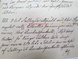 J. Arrhenius, koululaisen / opiskelijan fysiikan / kemian tehtävävihko Upsala, päivätty 19.12.1810 (sittemmin Turun ja Porin läänin lääninlääkäri?)