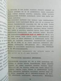 Erikoislaasteja ja -massoja - Haponkestävät sementit, Pretollin massat, Laattalaasti HS, taulukoita.