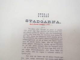 Littois Aktiebolag (Littoinen Oy) Aktiebref,  1900,  blanco / käyttämätön -osakekirja, sisältää 2 arkkia talonkilippuja vuosille 1900-1919