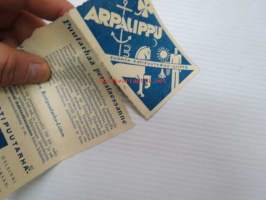 Arpalippu / Suomen Kotipuutarha-liitto nr 83676
