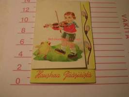 taittokortti ,HAUSKAA PÄÄSIÄISTÄ SOITTAJAPOIKA
