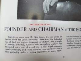 Bob Jones University 1961 Vintage &quot;Petimus credimus&quot; -amerikkalaisen, voimakkaasti uskonnollissävytteisen, yliopiston vuosikirja - chi kappa delta sophomores
