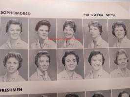 Bob Jones University 1961 Vintage &quot;Petimus credimus&quot; -amerikkalaisen, voimakkaasti uskonnollissävytteisen, yliopiston vuosikirja - chi kappa delta sophomores