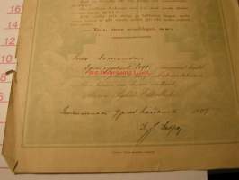 toivo kalliomäki suodenniemi  -rippikoulutodistus 1907