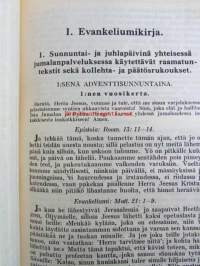 Suomen Evankelis-Luterilaisen kirkon Virsievankeliuni- ja rukouskirja - Kahdennentoista Yleisen kirkolliskokouksen v. 1938 päättämien ohjepainosten mukaisesti