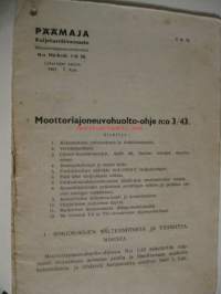 Moottoriajoneuvohuolto-ohje n:o 3 / 43