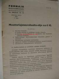 Moottoriajoneuvohuolto-ohje n:o 4 / 43