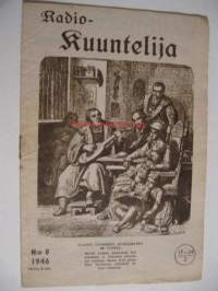 Radiokuuntelija 1946 / 8 - kansikuva Martti Lutherin kuolemasta 400 vuotta.