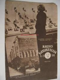 Radiokuuntelija 1946 / 28 - kansikuva Satavaunulastia päivässä rajan ylisotakorjauksia.