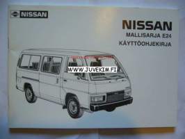 Nissan Mallisarja E24 -Käyttöohjekirja