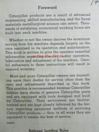 Catepillar D6 Tractor - Operation and maintenance instructions