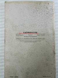 Catepillar D6 Tractor - Operation and maintenance instructions