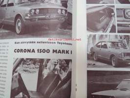 Automies 1971 nr 2 -asiakaslehti, Toyota Corona 1500 Mark I, Terhi-veneet 1971 mallisto mm. 520, 600 Fiskari, Terhi perämoottorit, Vire-moottori, Kone-Diesel, ym.