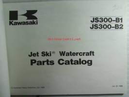 Kawasaki JS 300-B (Jet Ski 300), For Export Market, Watercraft parts catalog - Vesijetti varaosaluettelo