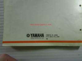 Yamaha Parts Catalogue XT250&#039;82 (5G4) Europe, 125G4-300E1 - Varaosaluettelo