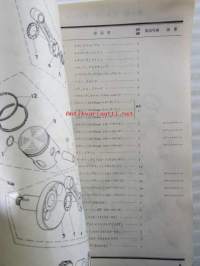 Yamaha Parts Catalogue TY50II - Japaninkielinen - Varaosaluettelo