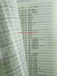 Yamaha New number (standard part) Cross reference table, Yamaha genuine parts - Yamaha numeron muutokset