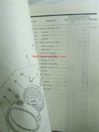 Yamaha parts list model XT500 (&#039;77) (type 1U6) for Europe - Varaosaluettelo