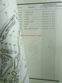 Yamaha parts list model XT500 (&#039;77) (type 1U6) for Europe - Varaosaluettelo