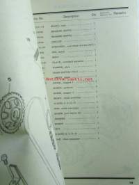 Yamaha parts list model XT500 (&#039;77) (type 1U6) for Europe - Varaosaluettelo