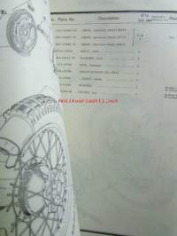 Yamaha parts list model DT250MX (&#039;77)(type1R7) model DT400MX (&#039;77)(type1R6) for Europe  - Varaosaluettelo