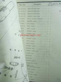 Yamaha parts list model DT250MX (&#039;77)(type1R7) model DT400MX (&#039;77)(type1R6) for Europe  - Varaosaluettelo