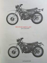 Yamaha parts list model DT250MX (&#039;77)(type1R7) model DT400MX (&#039;77)(type1R6) for Europe