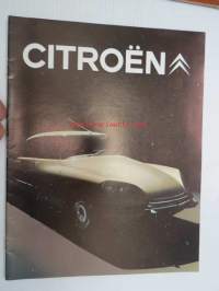 Citroën DS 1971 -myyntiesite / sales brochure
