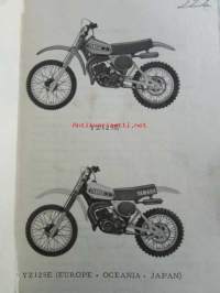 Yamaha parts list model YZ125E - Varaosaluettelo