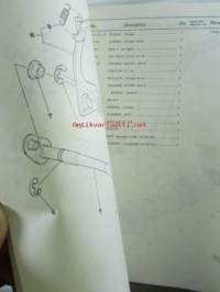 Yamaha parts list model YZ125E - Varaosaluettelo