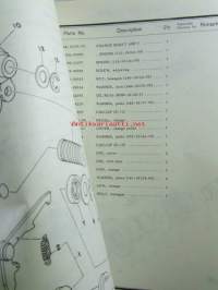 Yamaha parts list model RS125 (&#039;77)(type 2A0) for Europe - Varaosaluettelo