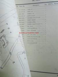 Yamaha parts list model TY125 (&#039;77)(type 1K6) for Europe - Varaosaluettelo