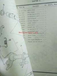 Yamaha parts list model TY125 (&#039;77)(type 1K6) for Europe - Varaosaluettelo
