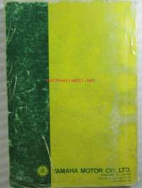Yamaha parts list model TY125 (&#039;77)(type 1K6) for Europe - Varaosaluettelo