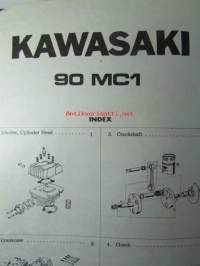 Kawasaki Parts Catalog 90 MC1 - Moottoripyörä varaosaluettelo