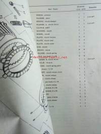 Kawasaki Parts Catalog 100:G7S/G7T - Moottoripyörä varaosaluettelo