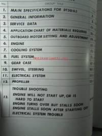 Suzuki outboard motor DT50/G5 Service Manual - Perämoottorin huoltokirja