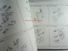 Kawasaki Z750-E1 for European market, motorcycle Parts Catalog -varaosaluettelo