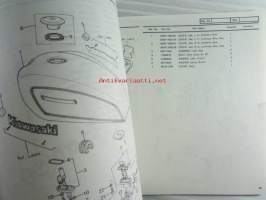 Kawasaki Z650-D for European market, motorcycle Parts Catalog -varaosaluettelo