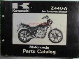 Kawasaki Z440-A2 for European market, motorcycle Parts Catalog - varaosaluettelo