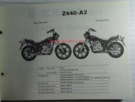Kawasaki Z440-A2 Z440-A3 for European market, motorcycle Parts Catalog - varaosaluettelo