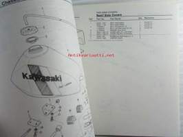 Kawasaki ZKX420-A, ZKX420-A1 ZKX420-A2, motorcycle Parts Catalog - varaosaluettelo