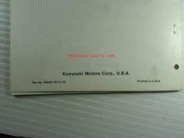 Kawasaki ZKX420-A, ZKX420-A1 ZKX420-A2, motorcycle Parts Catalog - varaosaluettelo