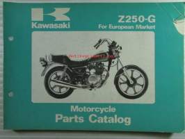 Kawasaki Z250-G, Z250-G2, For European Market, motorcycle Parts Catalog - varaosaluettelo