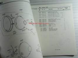 Kawasaki Z250-G, Z250-G2, For European Market, motorcycle Parts Catalog - varaosaluettelo