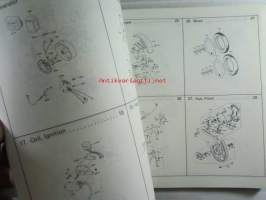 Kawasaki Z250-G, Z250-G2, For European Market, motorcycle Parts Catalog - varaosaluettelo