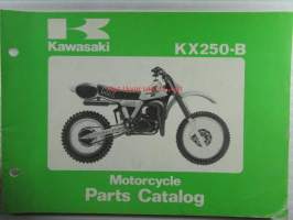 Kawasaki KX250-B, For European Market, motorcycle Parts Catalog - varaosaluettelo