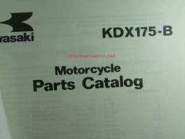 Kawasaki KDX175-B, For European Market, motorcycle Parts Catalog - varaosaluettelo